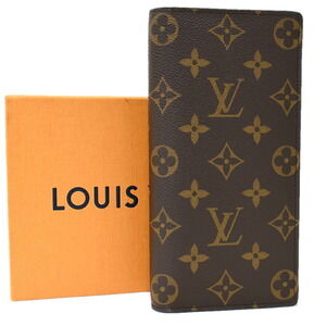 Louis Vuitton Portefeuille Wallet Brazza Bi fold Long Brown
